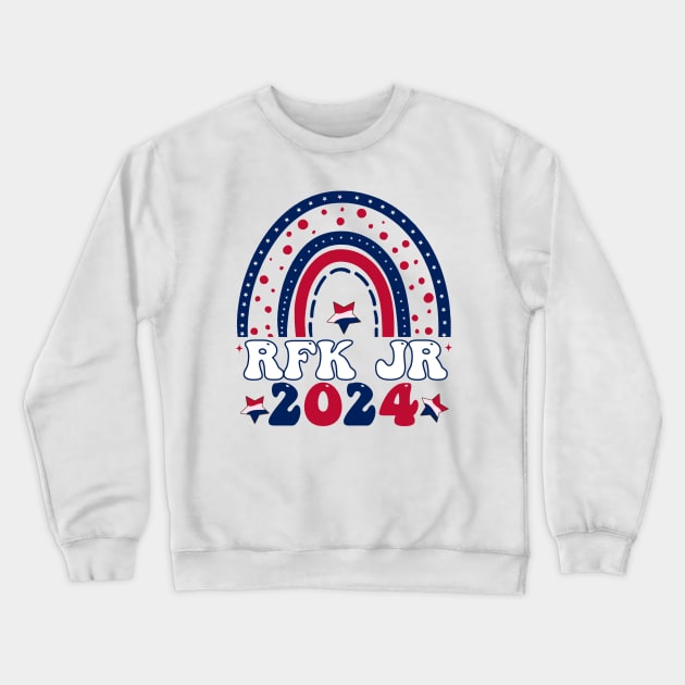 Robert Kennedy JR. 2024 Presidential RFK JR 2024 Groovy Design Crewneck Sweatshirt by Pezzolano